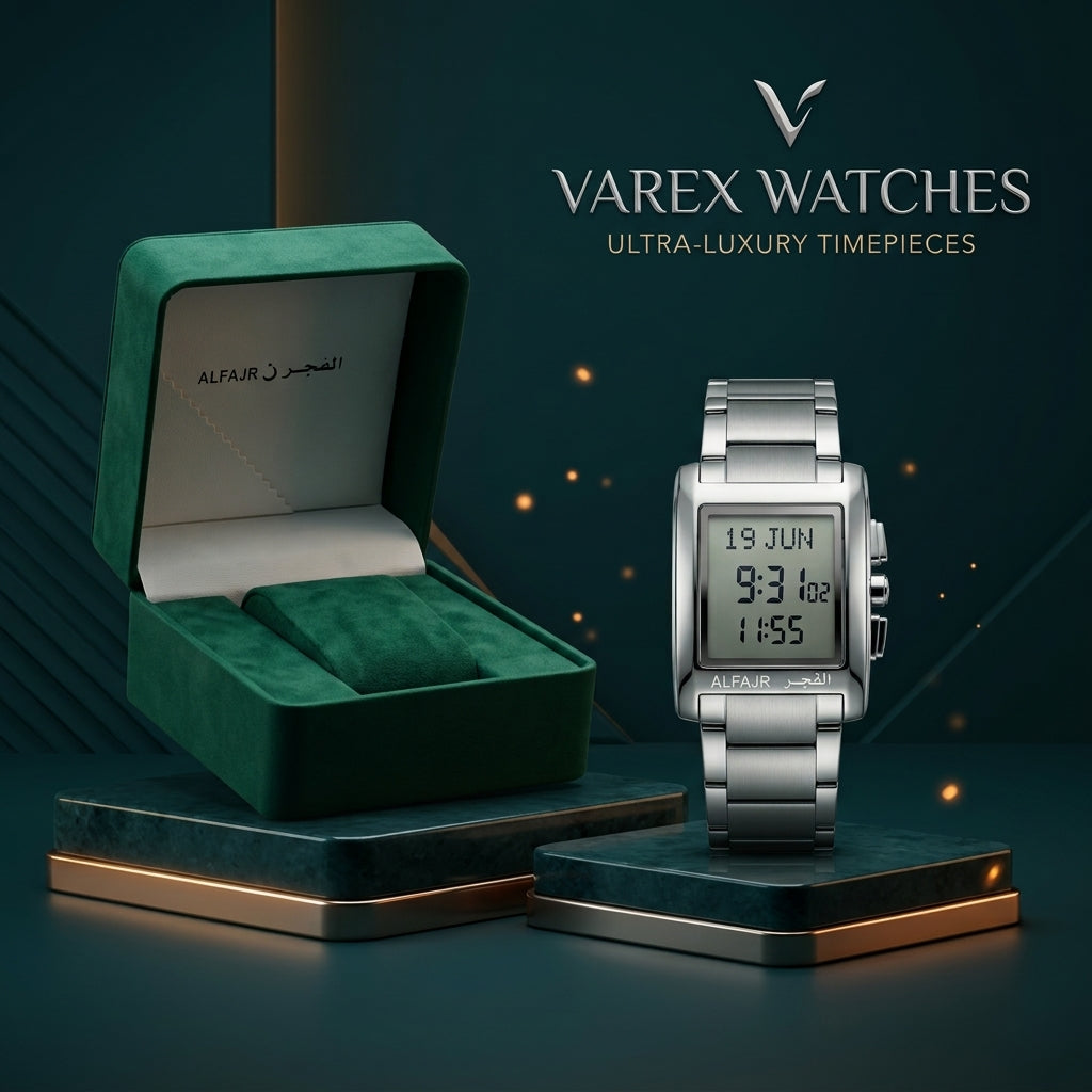 Al Fajr Chakor Dial Prayer Watch with Prayer Times and Qibla Direction