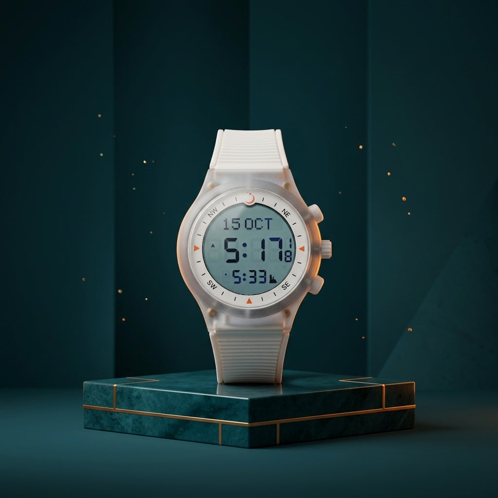 Al Fajr Waterproof Prayer Watch with Original Box