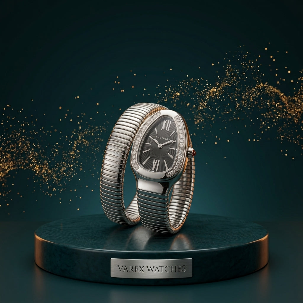 BVLGARI Snake Ladies Quartz Watch with Elegant Snake Style Chain